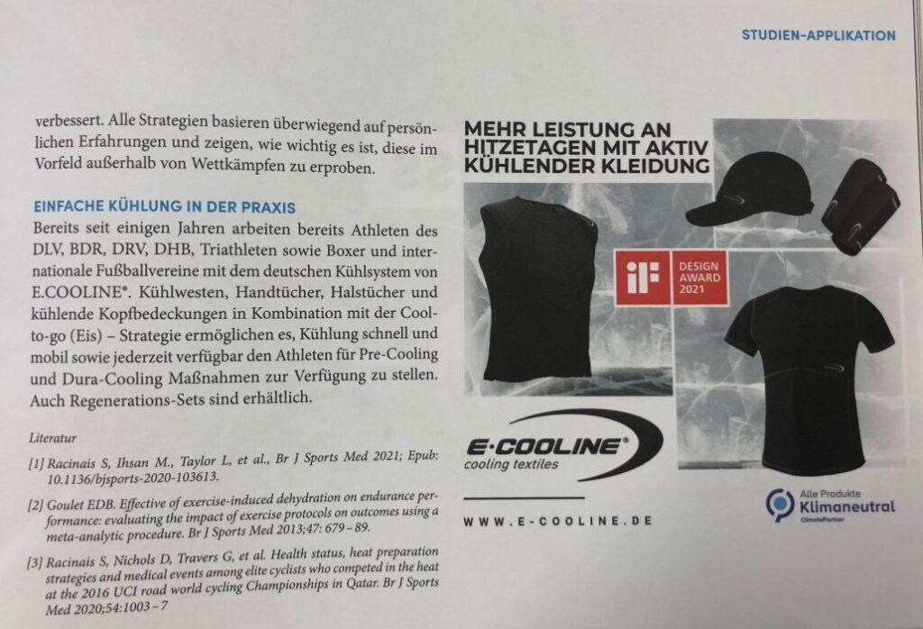 Auswirkung von Hitze auf Sportler Maßnahmen